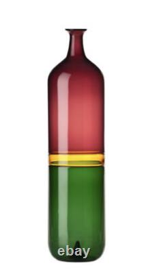 Venini Bottle- Vase Bolle 503.00 Tapio Wirkkala signed Retail $3010