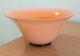 Venini Bowl salmon color embedded with gold signed piece