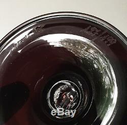 Venini Murano Glass Tiziano Vase, Black Amethyst Signed & Numbered 199 V Zecchin