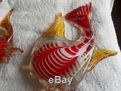 Very Impressive & Heavy Pair of Large Murano Glass Fish