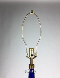 Very Rare Mid Century Flavio Poli Seguso Art Glass Table Lamp Murano Italy 1950s