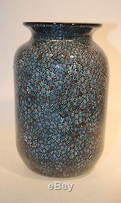 Vetro di Murano glass firmato Handblown mosaico murrina collection vase vaso