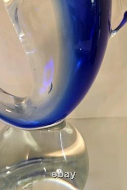 Vgt Qunidio Glass Marlin/Sword Fish Sculpture Hand Blown Murano Like 13 1/2 T