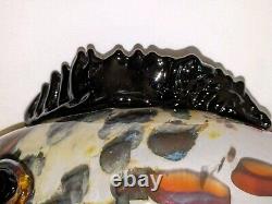 Vintage 12 Murano Multicol Hand Blown Art Glass Fish Glass Figurine Sculpture