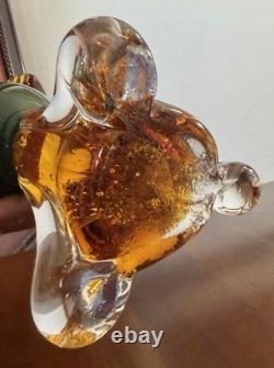 Vintage 16.5 Hand-Blown Murano Art Glass Pheasant MCM Handcrafted In Italy