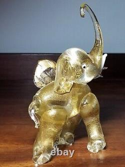 Vintage 1930s Murano Glass Elephant Figurine Barovier