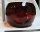 Vintage 1960 Murano of Italy Hand Blown Art Glass Bowl Deep Red to Clear Large