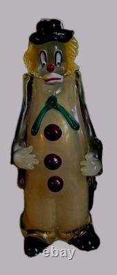 Vintage 1994 Authentic Murano Glass Venice Italy Hand Blown Filled WithGold Flecks