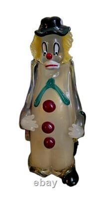 Vintage 1994 Authentic Murano Glass Venice Italy Hand Blown Filled WithGold Flecks