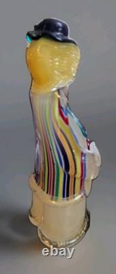 Vintage 1994 Authentic Murano Glass Venice Italy Hand Blown Filled WithGold Flecks