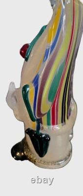 Vintage 1994 Authentic Murano Glass Venice Italy Hand Blown Filled WithGold Flecks