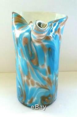 Vintage 50's Fratelli Toso Van Gogh Starry Night Murano Art Glass Vase Published