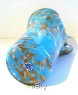 Vintage 50's Fratelli Toso Van Gogh Starry Night Murano Art Glass Vase Published