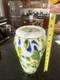 Vintage 9 Hand Blown Multi Color MURANO Style Glass Vase Heavy