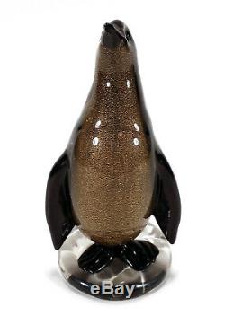 Vintage Alfredo Barbini Murano Italian Art Glass Penguin Sculpture Figurine
