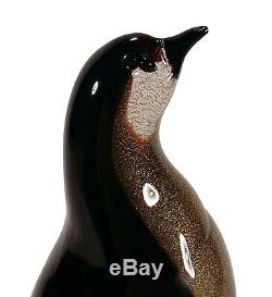 Vintage Alfredo Barbini Murano Italian Art Glass Penguin Sculpture Figurine