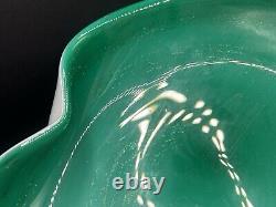 Vintage Alfredo Barbini Murano Italy Hand blown Glass Bowl