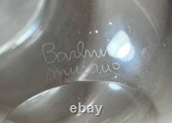 Vintage Alfredo Barbini Murano hand blown colorless glass sphere vase sculpture