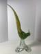 Vintage Art Glass Hand Blown Murano Style Rooster Chicken Rainbow Figurine