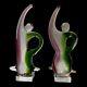 Vintage Art Glass Murano Style Figurines Artwork Abstract Hand Blown 11 Lot