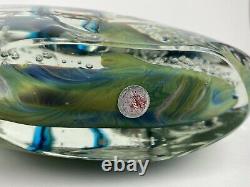 Vintage Authentic Murano Glass Aquarium 3 Fish Fantastic Colors Made In Italy