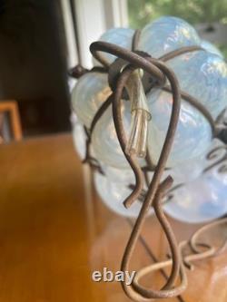 Vintage Caged Glass Lampshade #2 (of 2) beautiful hand blown Murano style