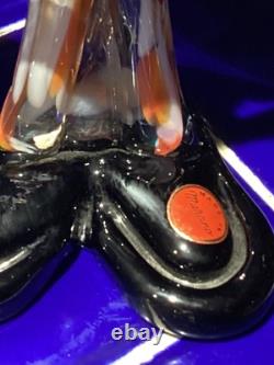 Vintage Clown Murano Art Glass- Vibrant Colors- Hand Blown