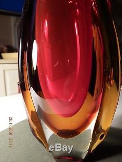 Vintage Flavio Poli for Seguso Vetri d'Arte Murano Art Glass Vase