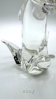 Vintage Formia Murano Glass Cockatoo Parrot Sculpture Gallery Art Italy