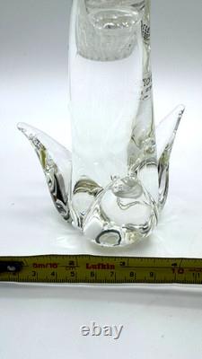 Vintage Formia Murano Glass Cockatoo Parrot Sculpture Gallery Art Italy