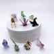 Vintage Hand Blown Art Glass Lot Of 10 Miniature Figurines Japan Murano Style