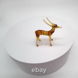 Vintage Hand Blown Art Glass Lot Of 10 Miniature Figurines Japan Murano Style