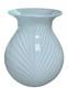 Vintage Hand Blown Art Glass Vase White Filigrana Swirl Venetian Murano Style 8