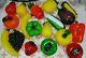 Vintage Hand Blown Glass Fruit and Vegetables Murano Art Deco Lot 18 Pcs