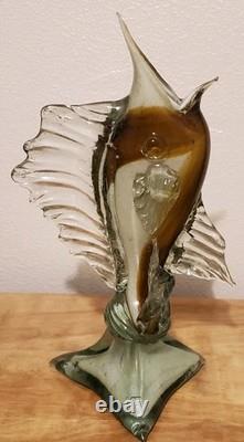 Vintage Hand Blown Glass Marlin In MURANO Fashion Excellent Quality & Condition