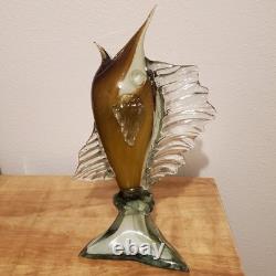 Vintage Hand Blown Glass Marlin In MURANO Fashion Excellent Quality & Condition