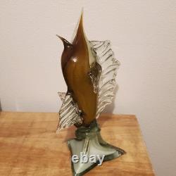 Vintage Hand Blown Glass Marlin In MURANO Fashion Excellent Quality & Condition