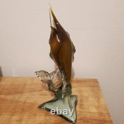 Vintage Hand Blown Glass Marlin In MURANO Fashion Excellent Quality & Condition