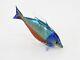 Vintage Hand Blown Glass Murano Italian Tropical Fish Stands Upright 3.75 Long