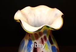 Vintage Hand Blown Mid Centery Modern Studio ART Glass Murano Pedestal Vase H