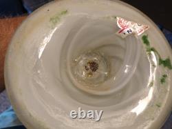 Vintage Hand Blown Mid Centery Modern Studio ART Glass Murano Pedestal Vase H