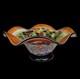 Vintage Hand Blown Millefiory Murano Glass Centerpiece Footed Bowl Vase