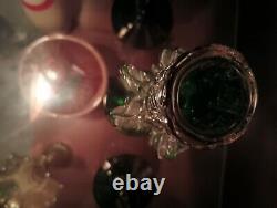 Vintage Hand Blown Murano Art Glass Candlestick Holders