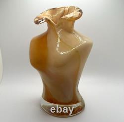 Vintage Hand Blown Murano Art Glass Torsovase