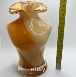 Vintage Hand Blown Murano Art Glass Torsovase