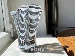 Vintage Hand-Blown Murano Art Glass Vase