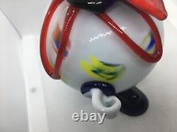 Vintage Hand Blown Murano Glass Clown 7 1/2 T, X 5 1/2 W, Flawless Condition