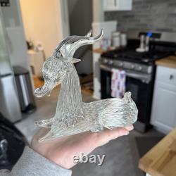 Vintage Hand Blown Murano Glass Italian Goat/Bull/Deer Animal Figurine 6