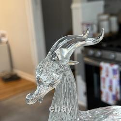 Vintage Hand Blown Murano Glass Italian Goat/Bull/Deer Animal Figurine 6