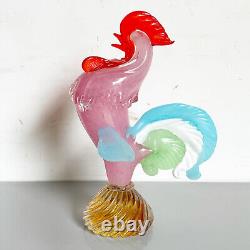 Vintage Hand Blown Murano Glass Rooster